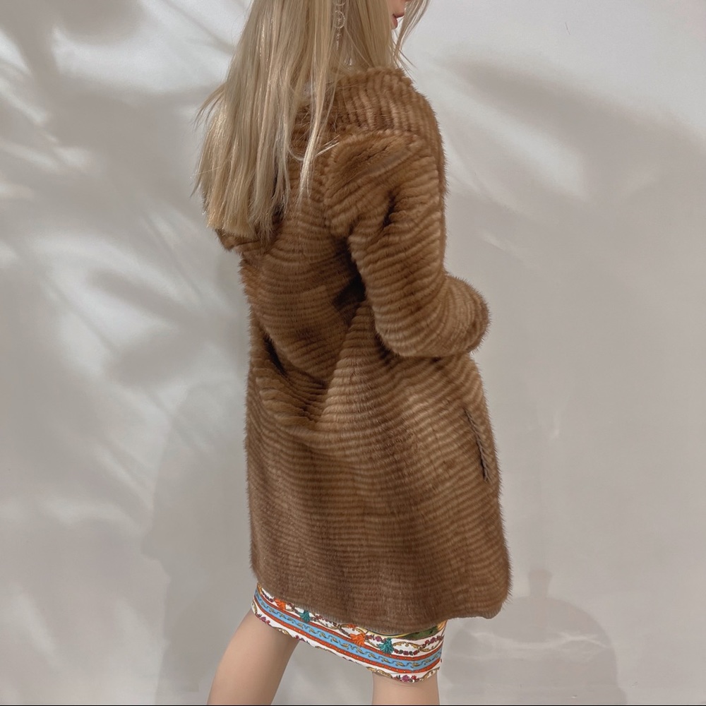 Sale! S'Maxmara mink & wool coat - Picture 4 of 11